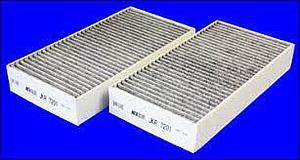 jeu de 2 filtres habitacle charbon actif