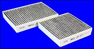 jeu de 2 filtres habitacle charbon actif