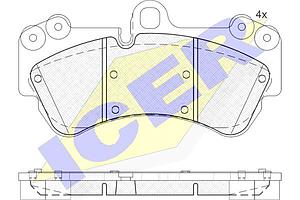 PLAQUETTE DE FREIN AV=GDB1547