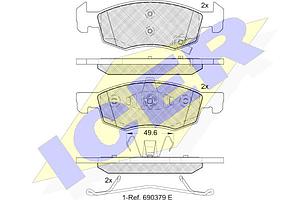 PLAQUETTE DE FREIN AV=GDB2099