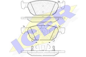 PLAQUETTE DE FREIN AV=GDB3476