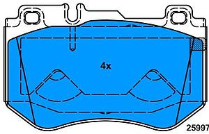 PLAQUETTES DE FREIN AV = GDB2078 = 182197 