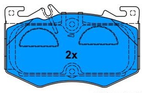 PLAQUETTES DE FREIN AV = 182411