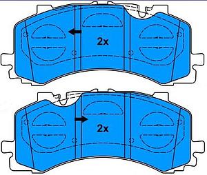 PLAQUETTES DE FREIN AV = 182281